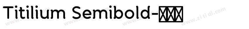 Titilium Semibold字体转换